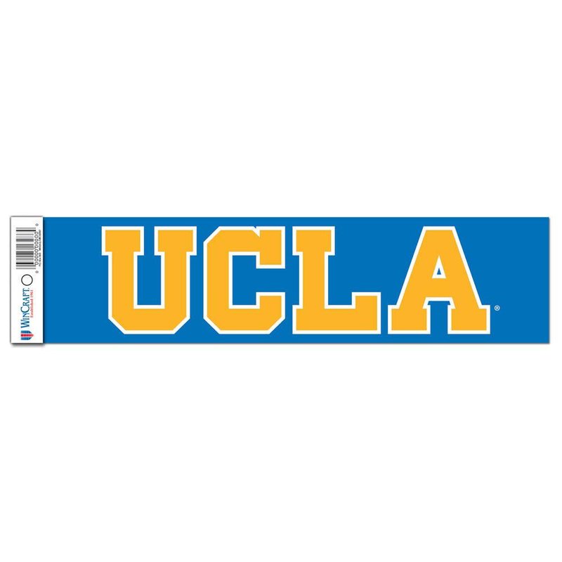 Wincraft UCLA Block Bumper Sticker  3 x 12