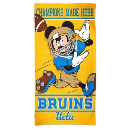 Wincraft Ucla Disney Mickey Mouse Football Beach Towel 30" X 60"