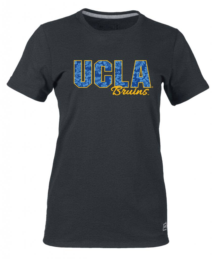 Russell Athletic Ucla Bruins Hubiscus Women's Tee - Black Heather
