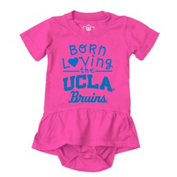 WES AND WILLY WES AND WILLY UCLA SS Kids Ruffle Hopper Berry/Pink with Born Loving the UCLA/Bruins