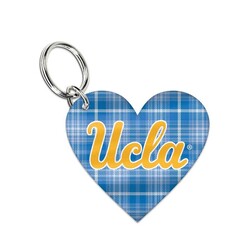 Wincraft UCLA Script Blue Gold Forst Heart Key Chain