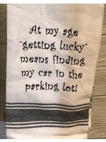 Wild Hare Designs At My Age Getting Lucky Means Towel