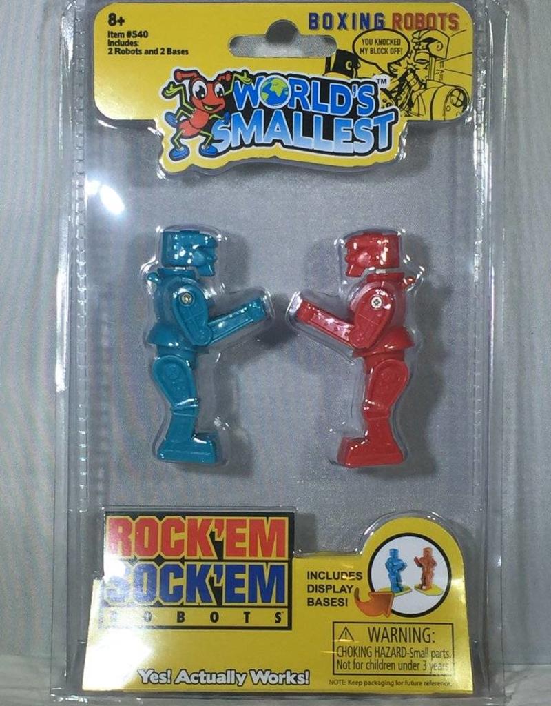 world's smallest rock em sock em robots