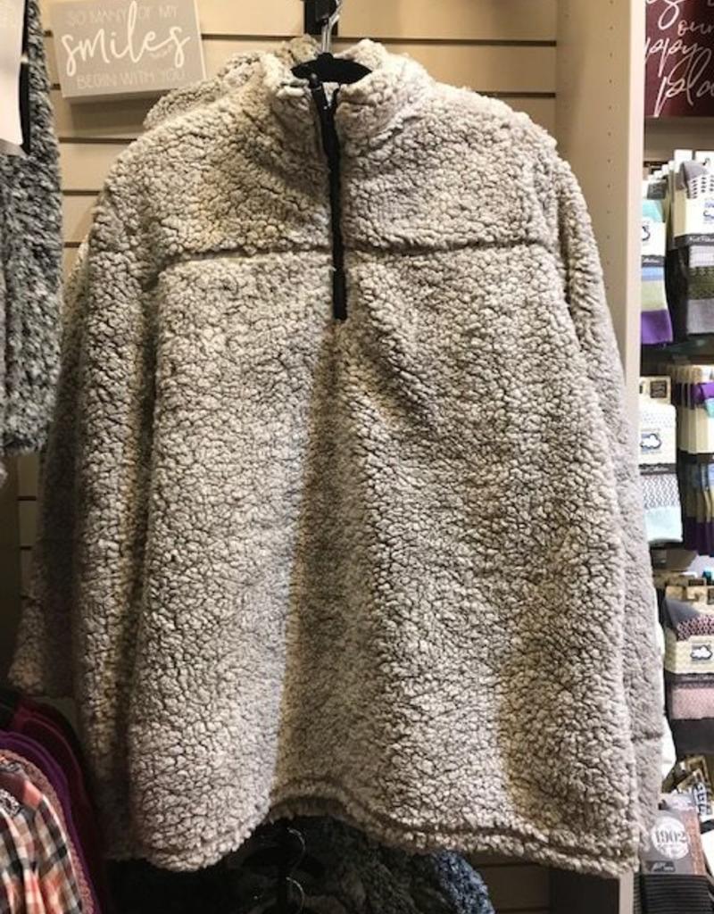 pullover sherpa fleece