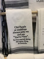 Wild Hare Designs Old People At Weddings "You're Next" Towel