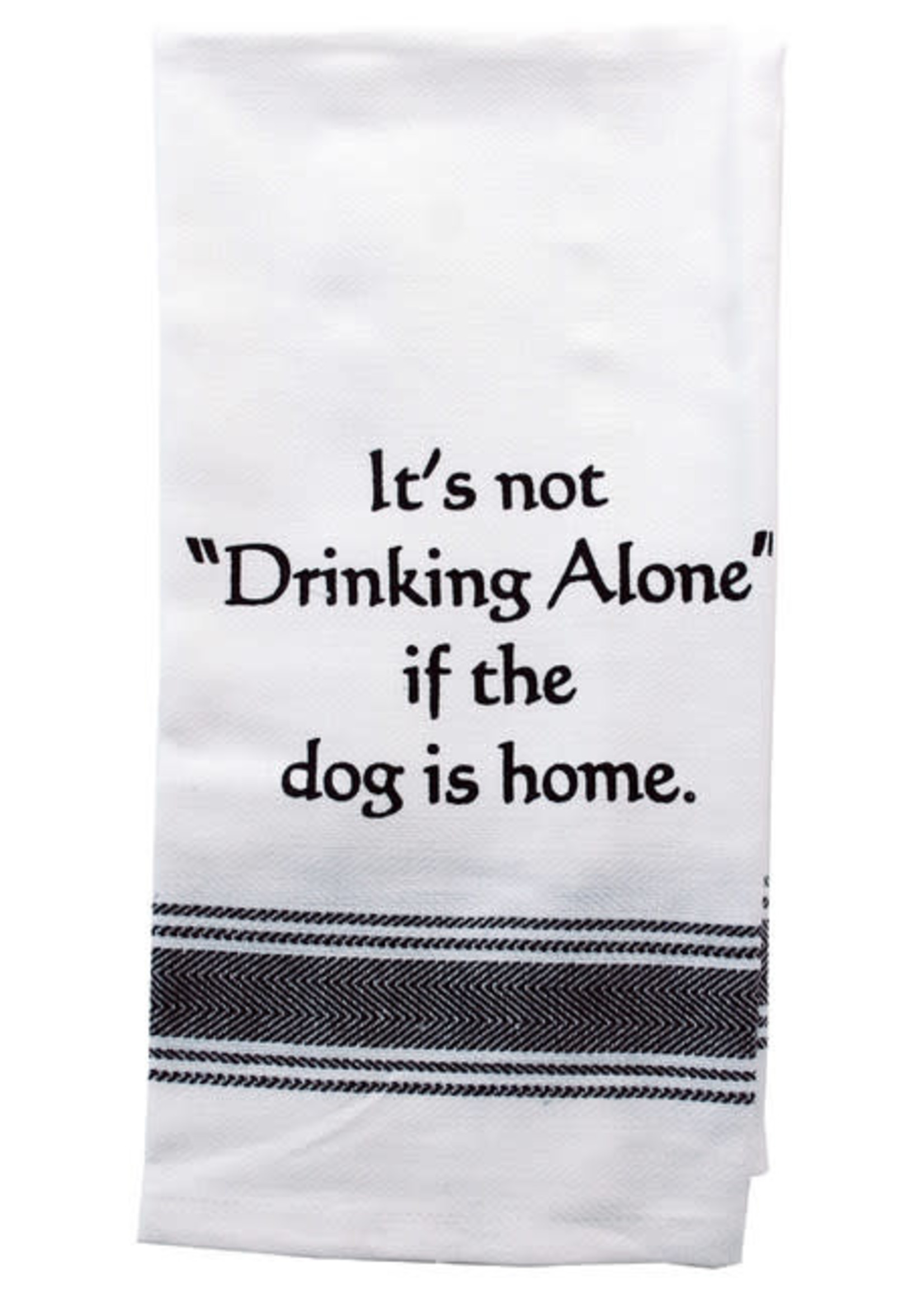Wild Hare Designs Drinking Alone Dog Home Towel