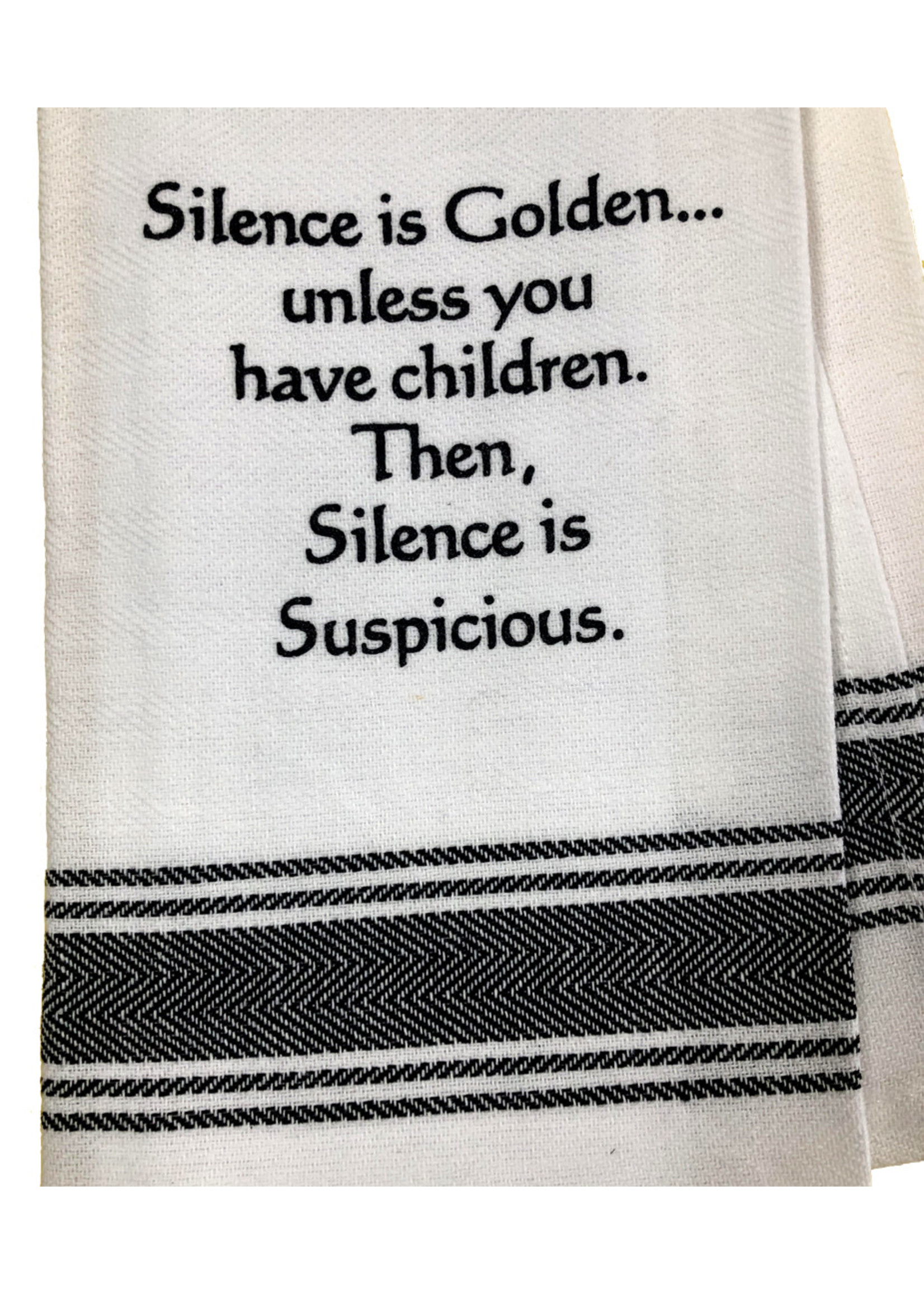 Wild Hare Designs Silence is Golden Towel