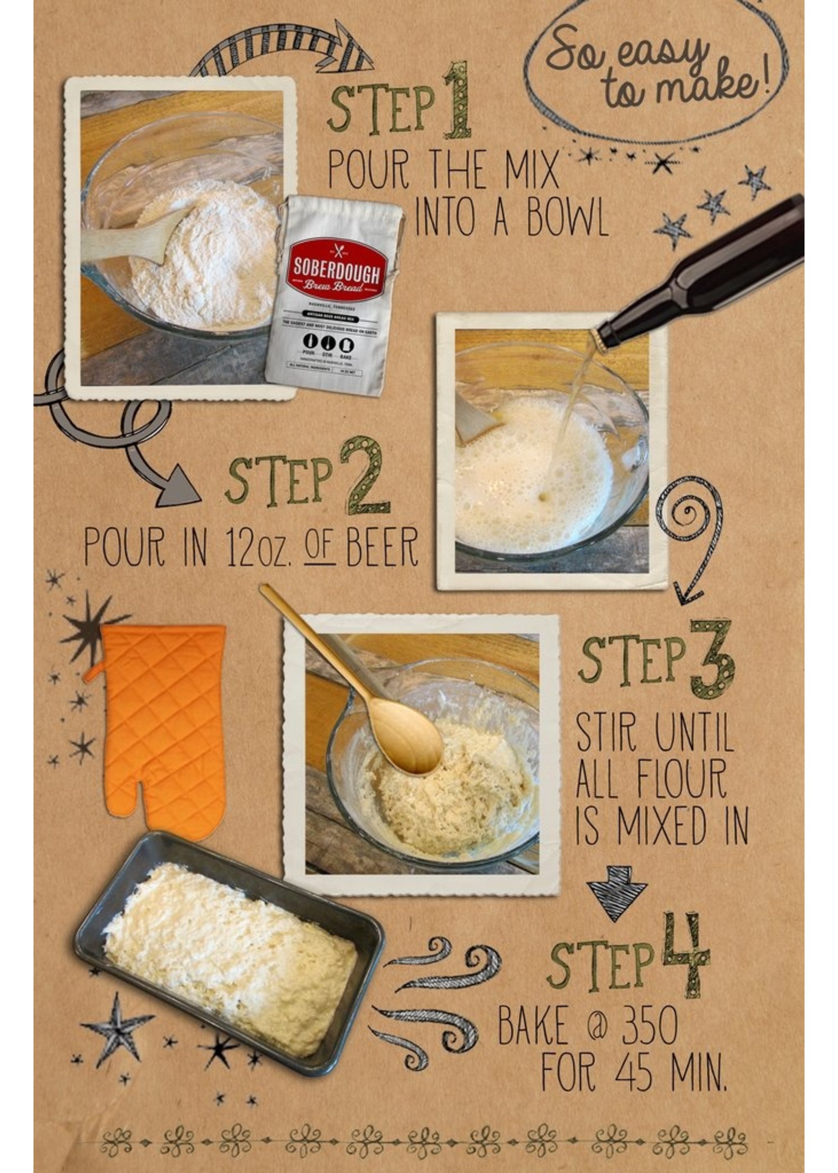Soberdough Cornbread & Ale Brew Bread Mix