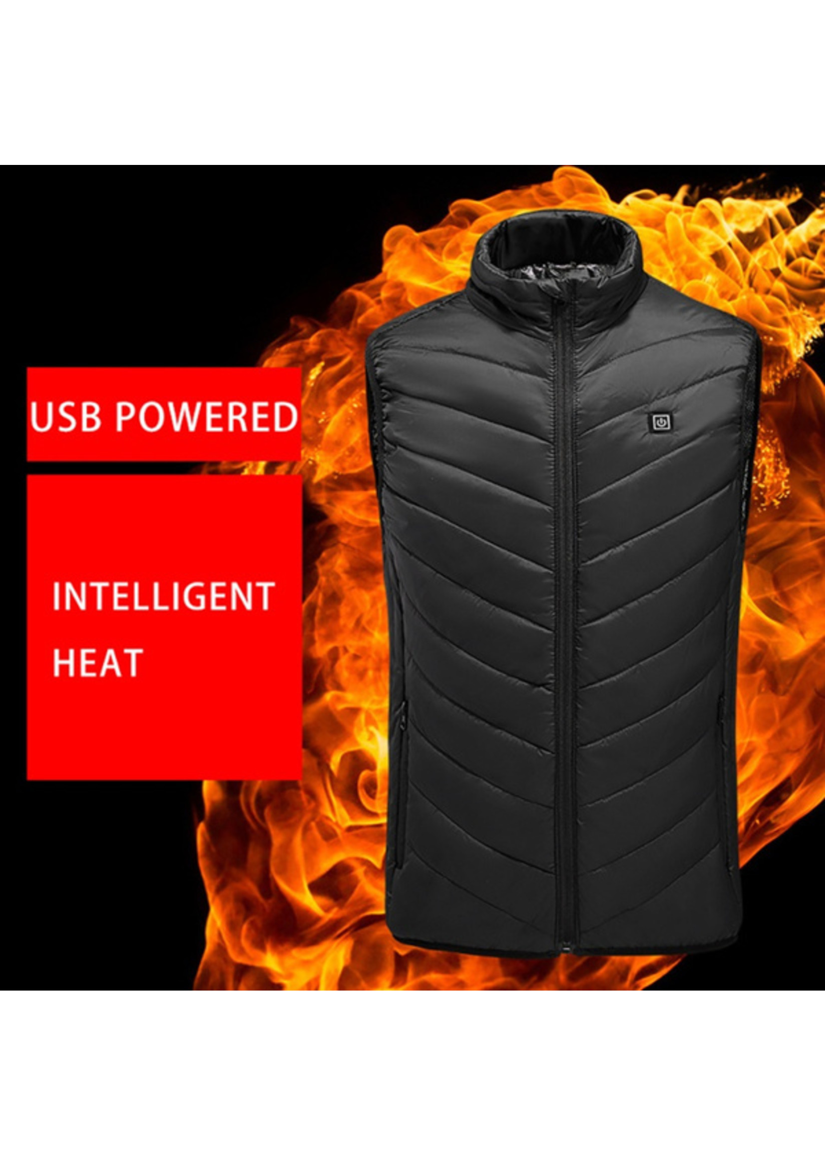 CulSoleil Soleil Heated Vest-Black