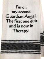 Wild Hare Designs I'm On My Second Guardian Angel Towel