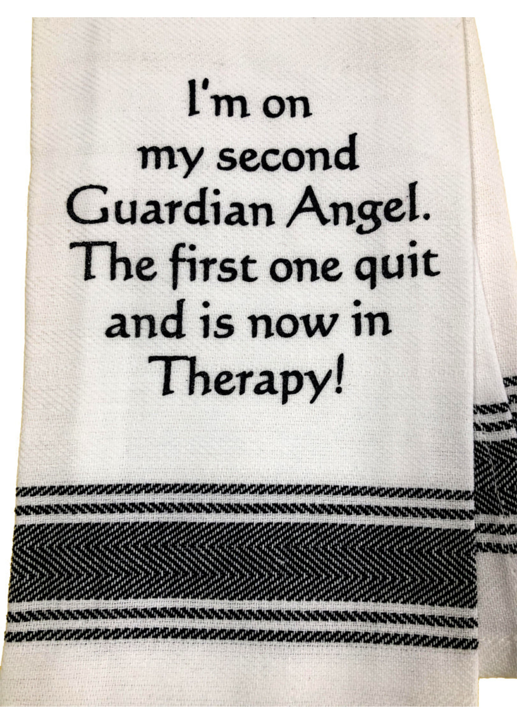 Wild Hare Designs I'm On My Second Guardian Angel Towel