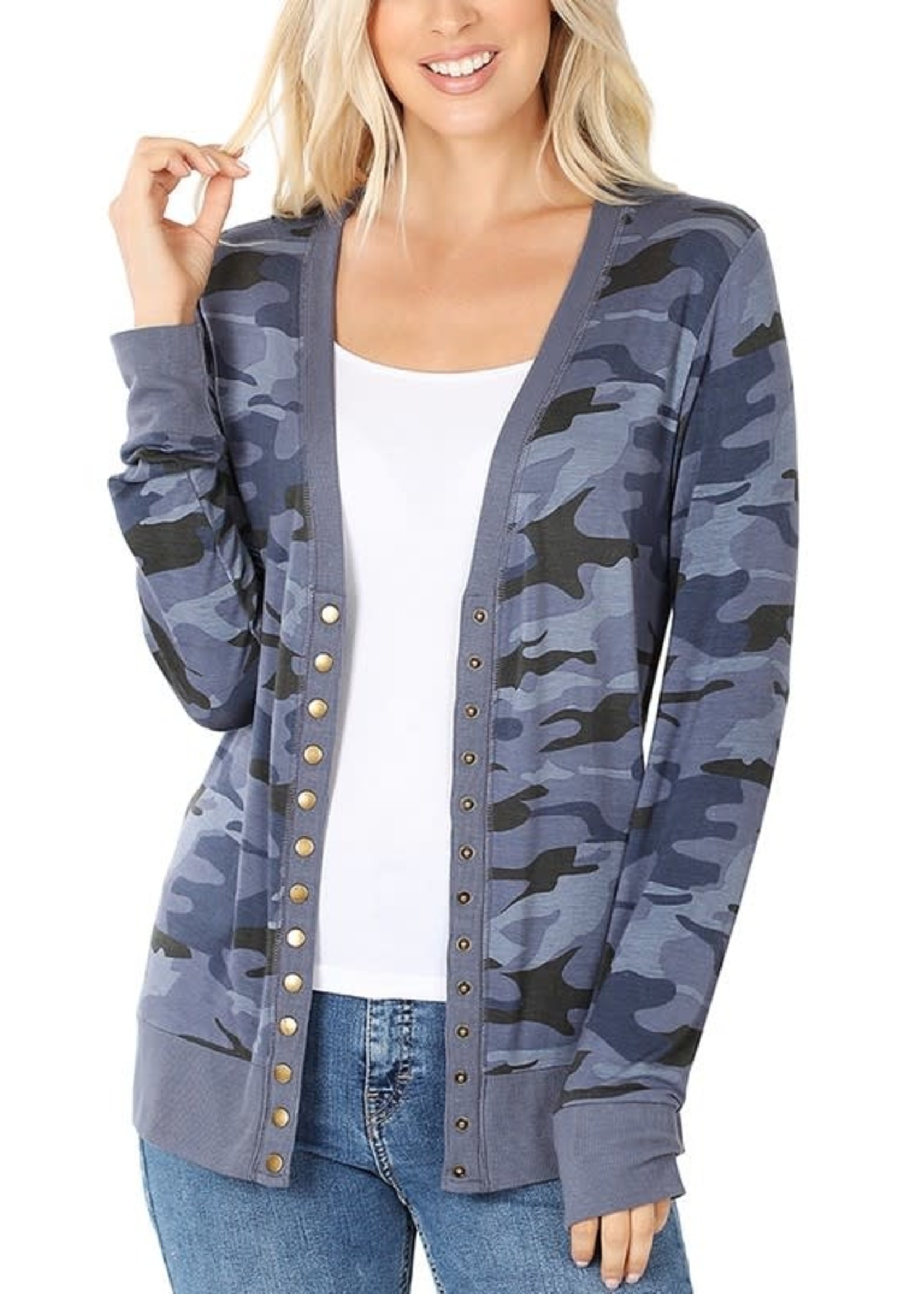 women's camouflage cardigans