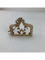 Kel-Toy Wooden/Enamel Nativity Ornament 3.5x2.75x60