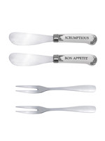 At Home by Mirabeau 4 Pcs Cheese Spreader & Fork Set