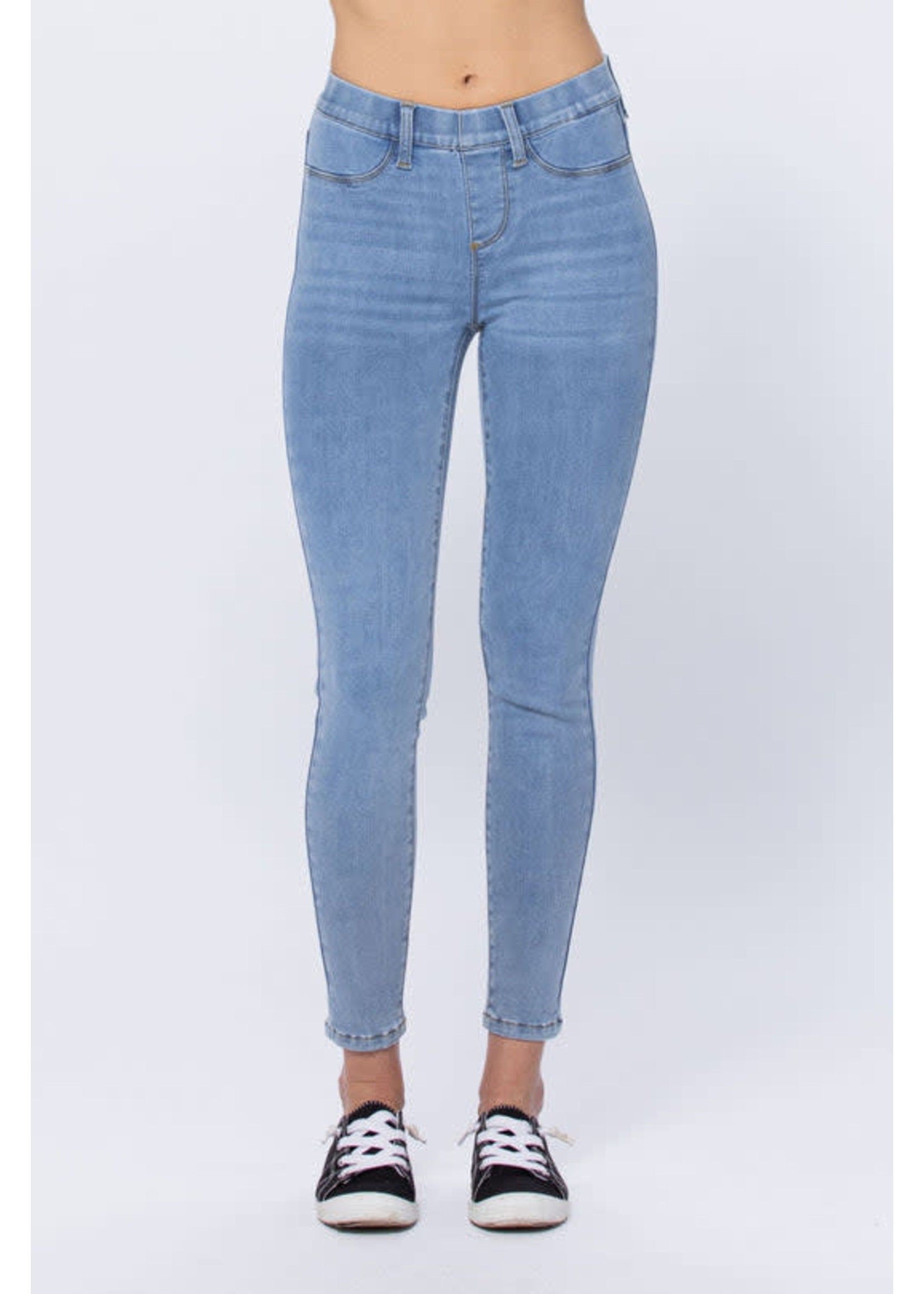 Judy Blue Mid-Rise Pull-on Skinny Jegging