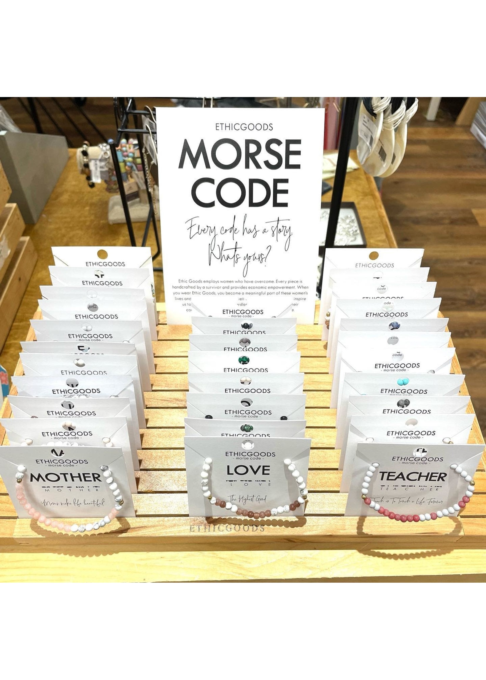 Ethic Goods Morse Code Bracelet