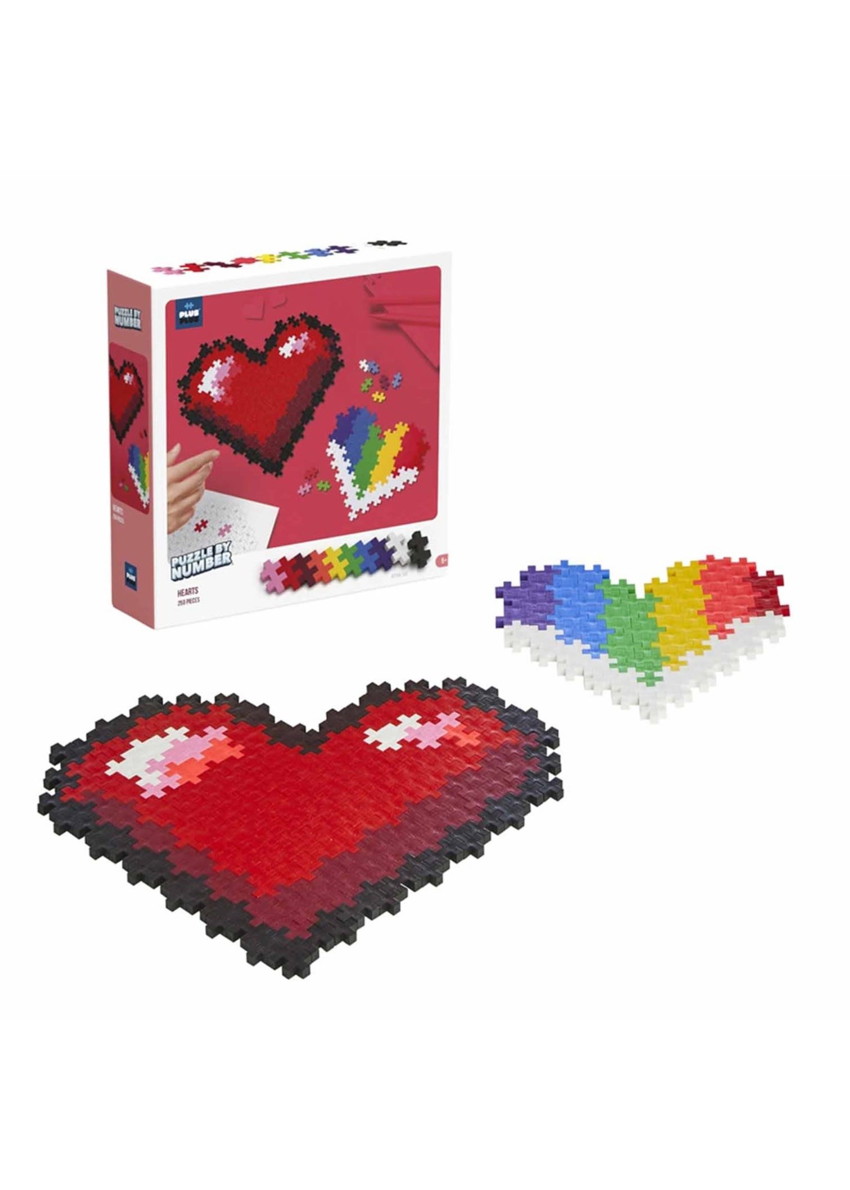 Puzzle by Number 250 pc Hearts