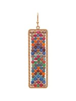 Rain Jewelry Multicolored Woven Glass Bead Earring