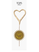 Mini Gold Sparkler-Heart