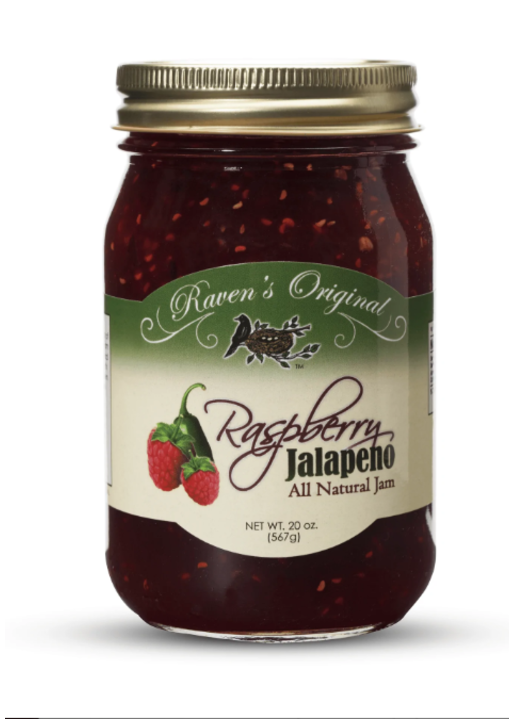 Raven's Nest Original Raspberry Jalapeno Jam
