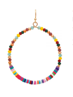 Rain Jewelry Gold Multi Color Disc & Bead Circle Earring