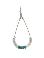 Rain Jewelry Silver & Turquoise Disc Teardrop Earring