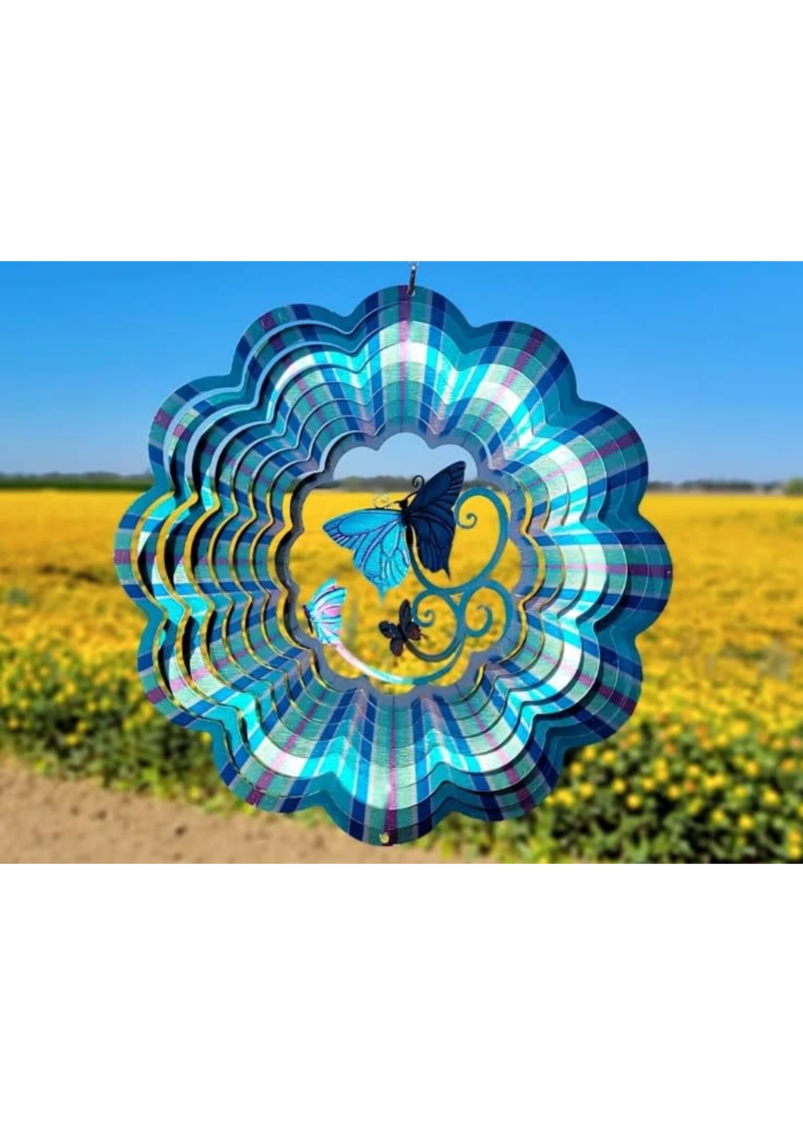 Spinfinity Designs Wind Spinner 3D BI Butterfly Large 12"