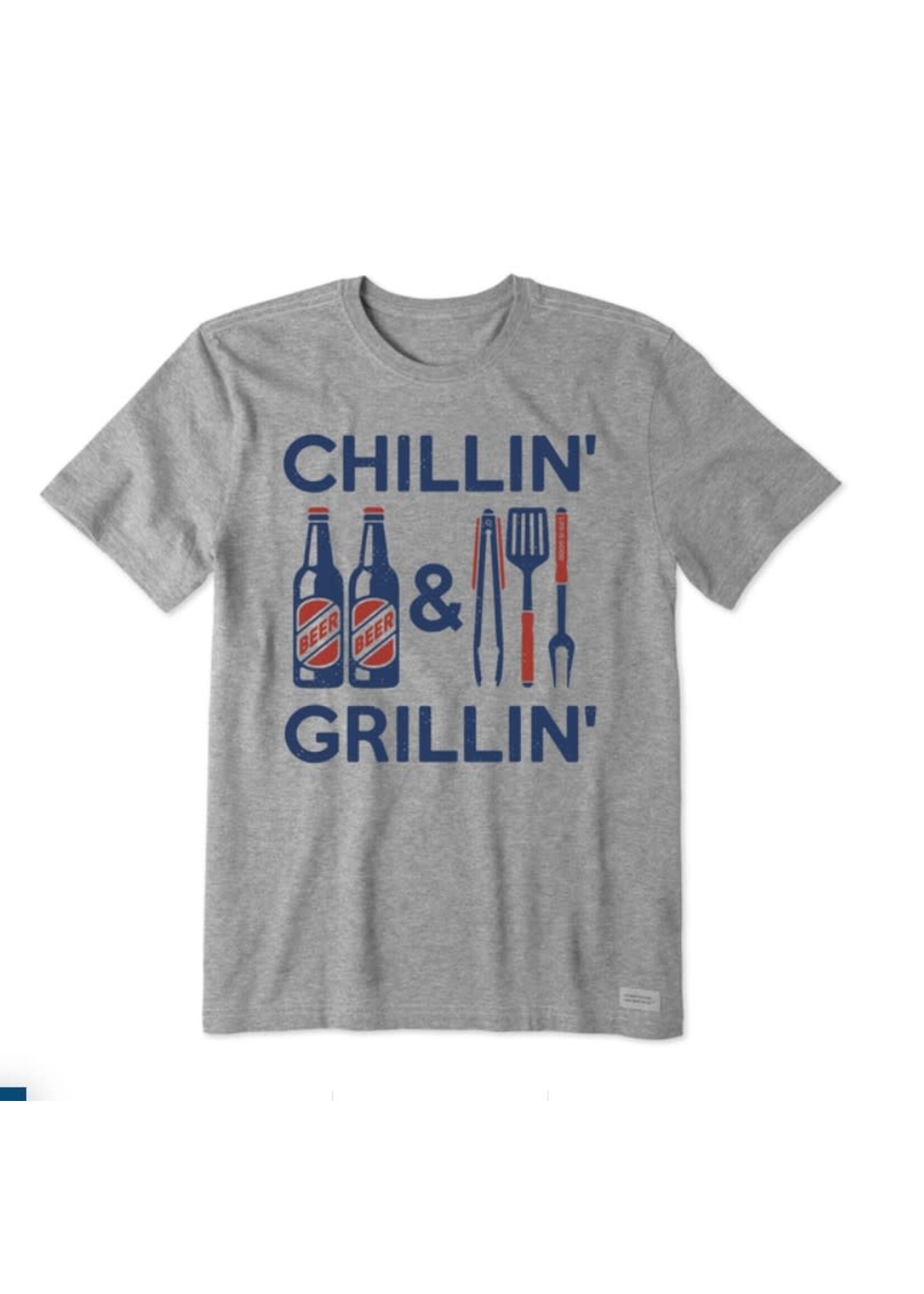 life is good Men's Tee Chillin & Grillin