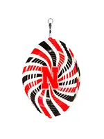 Swen Products Nebraska Huskers  Multi Swirly Metal Wind Spinner