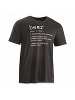 life is good Men's Black Tee Beer Defined