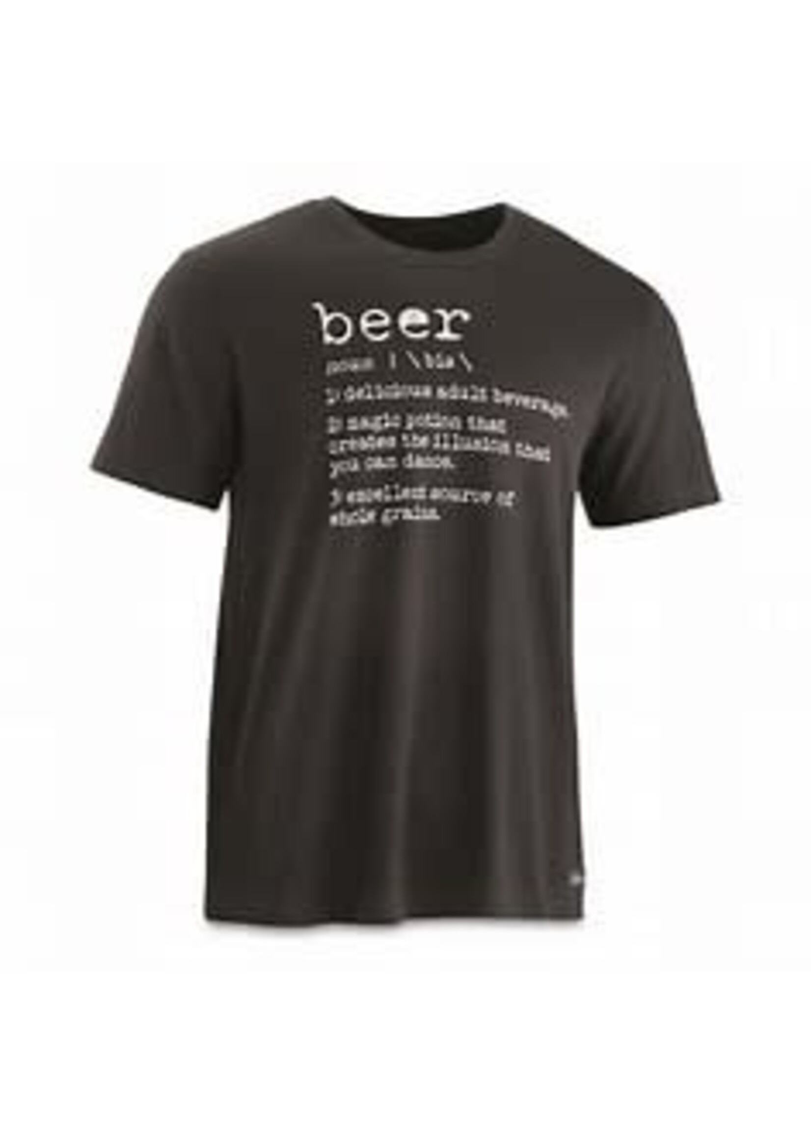life is good Men's Black Tee Beer Defined