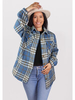Robin Blue Plaid Shacket
