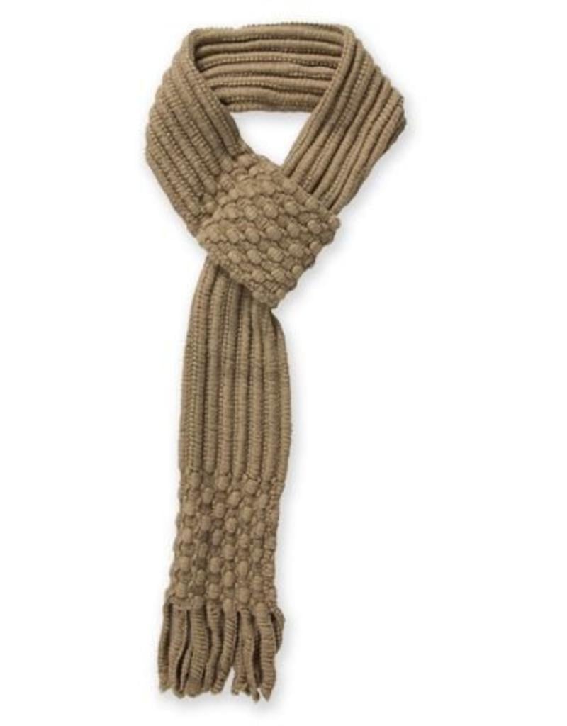 tan knit scarf