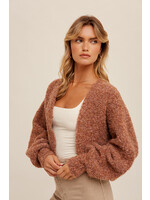 Hem & Thread Boucle Sweater Shrug
