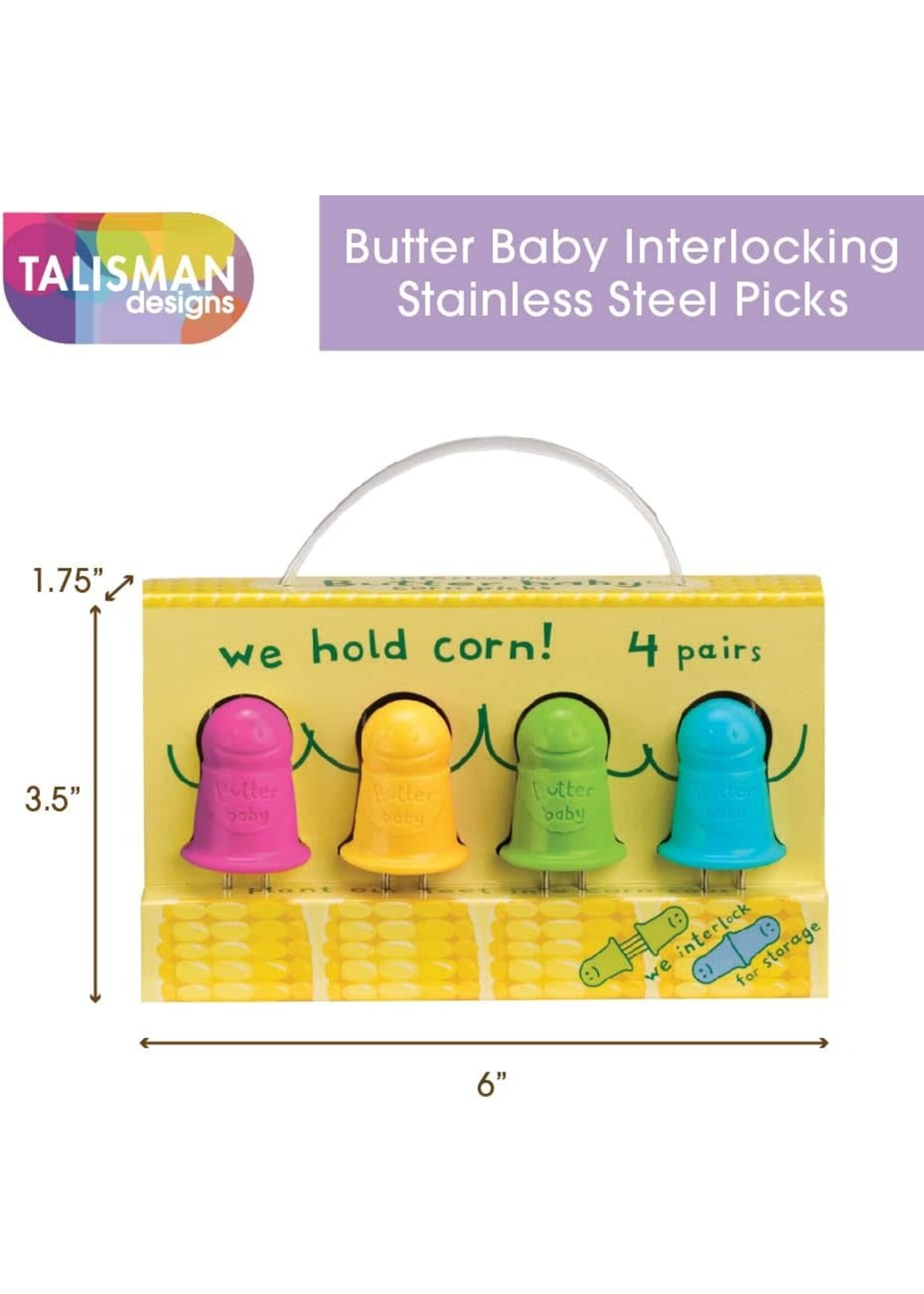 Talisman Butter Baby Corn Picks Set of 4
