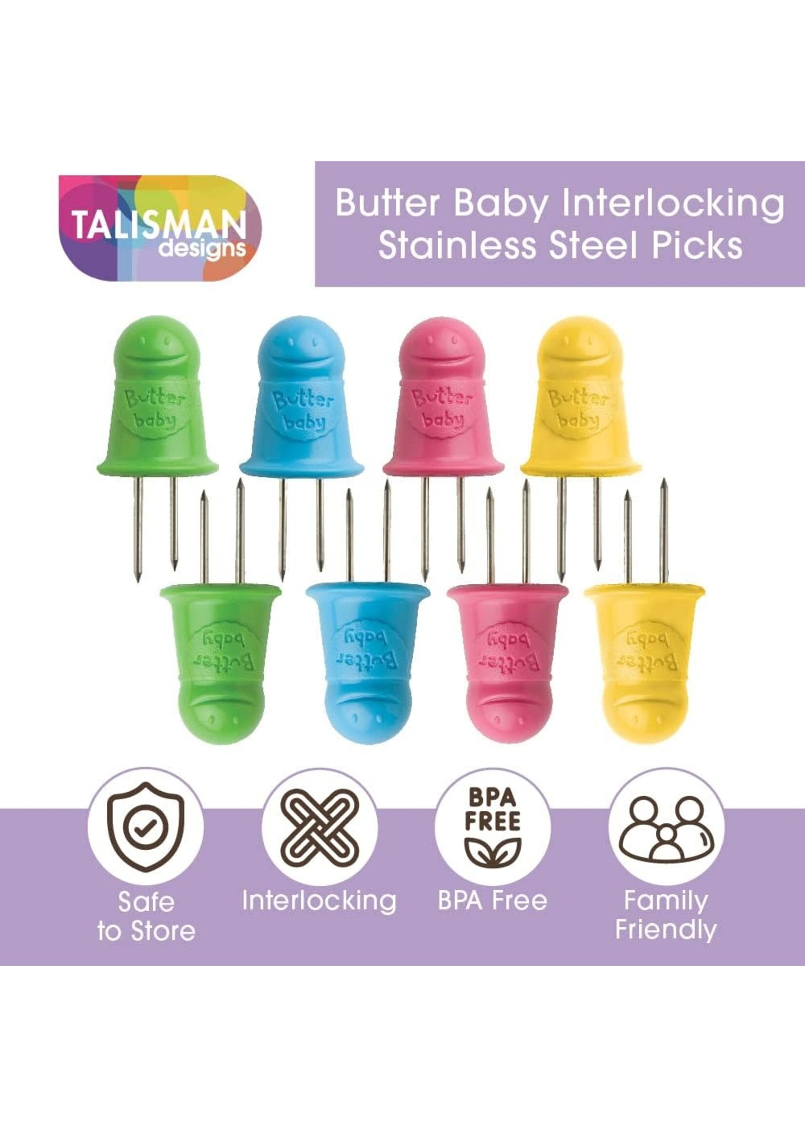 Talisman Butter Baby Corn Picks Set of 4