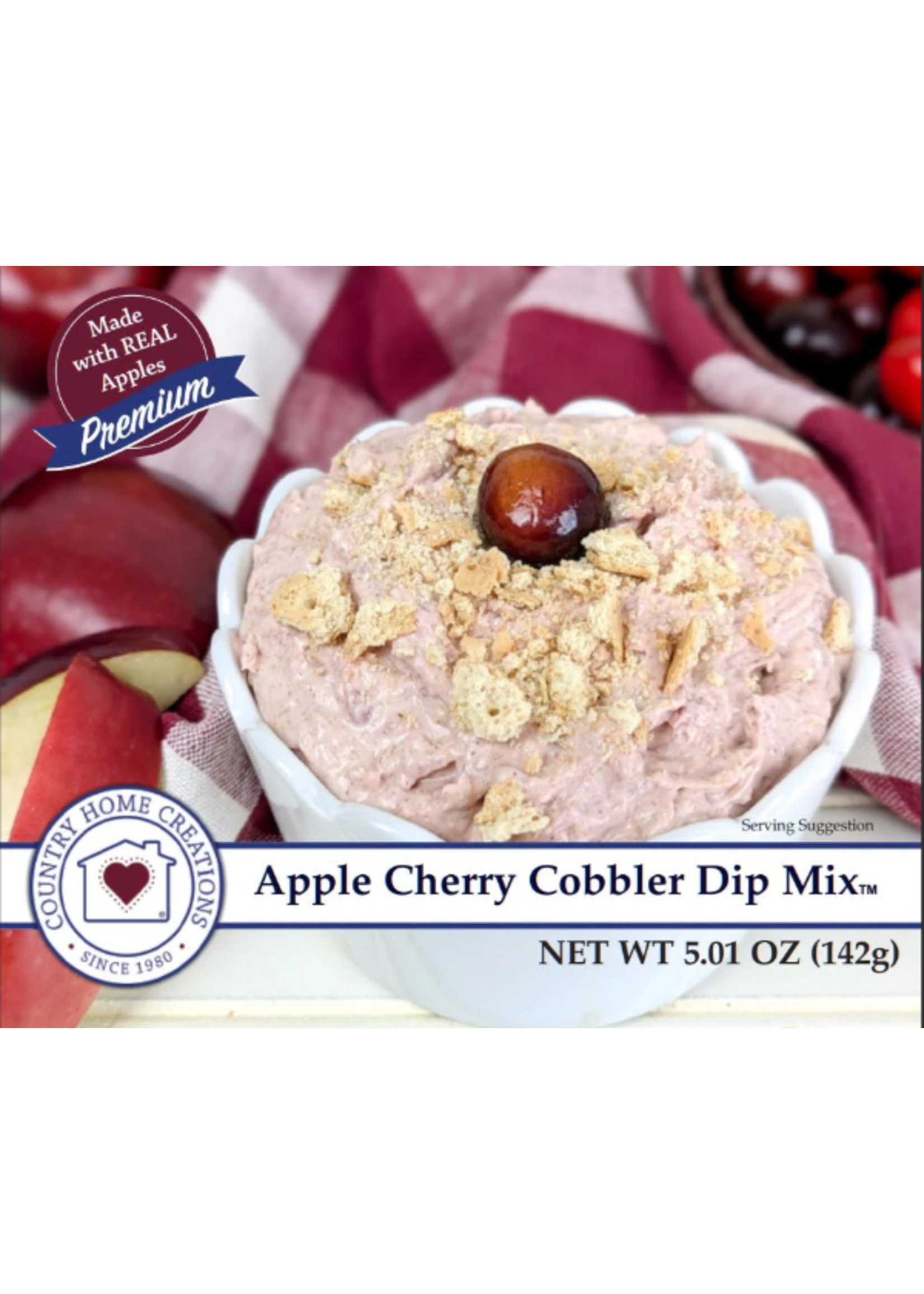 Apple Cherry Cobbler Dip Mix