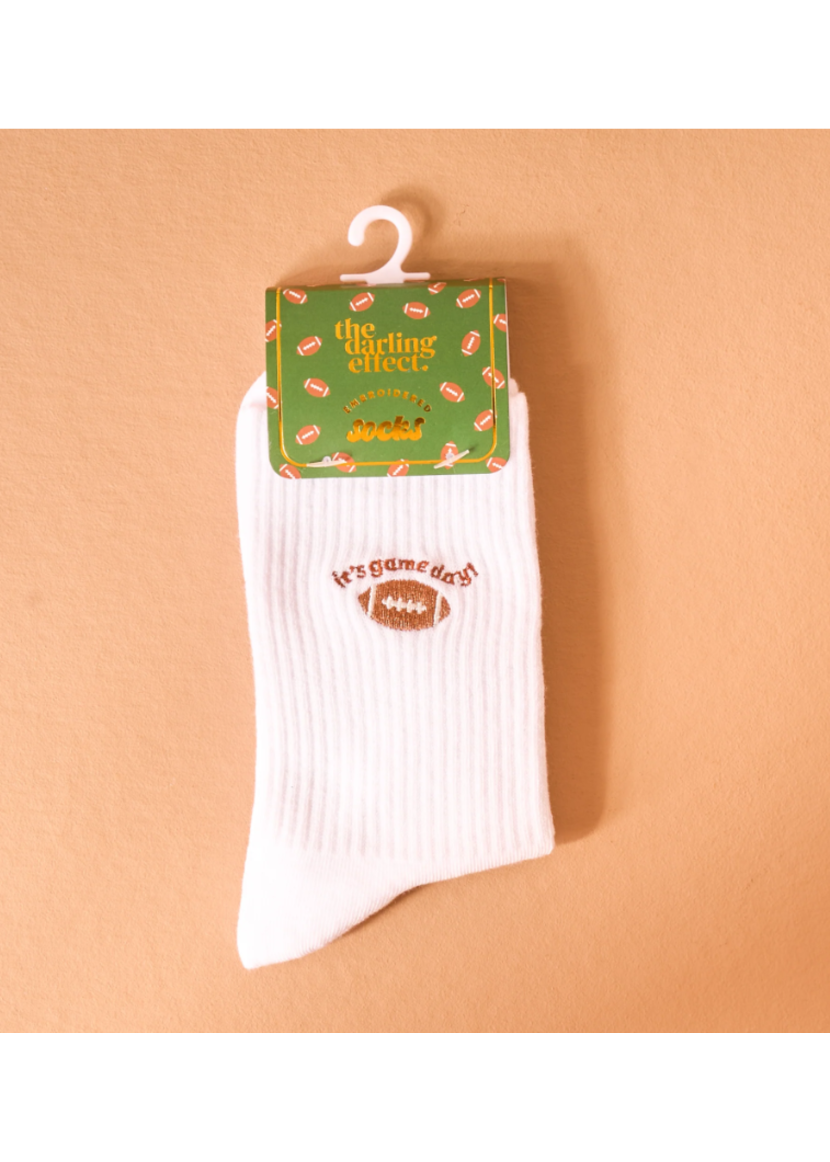 Embroidered Crew Socks