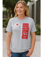 Huskers Volleyball Gray TShirt