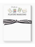 Mahjong Mini Notepad I'd Rather Be Playing