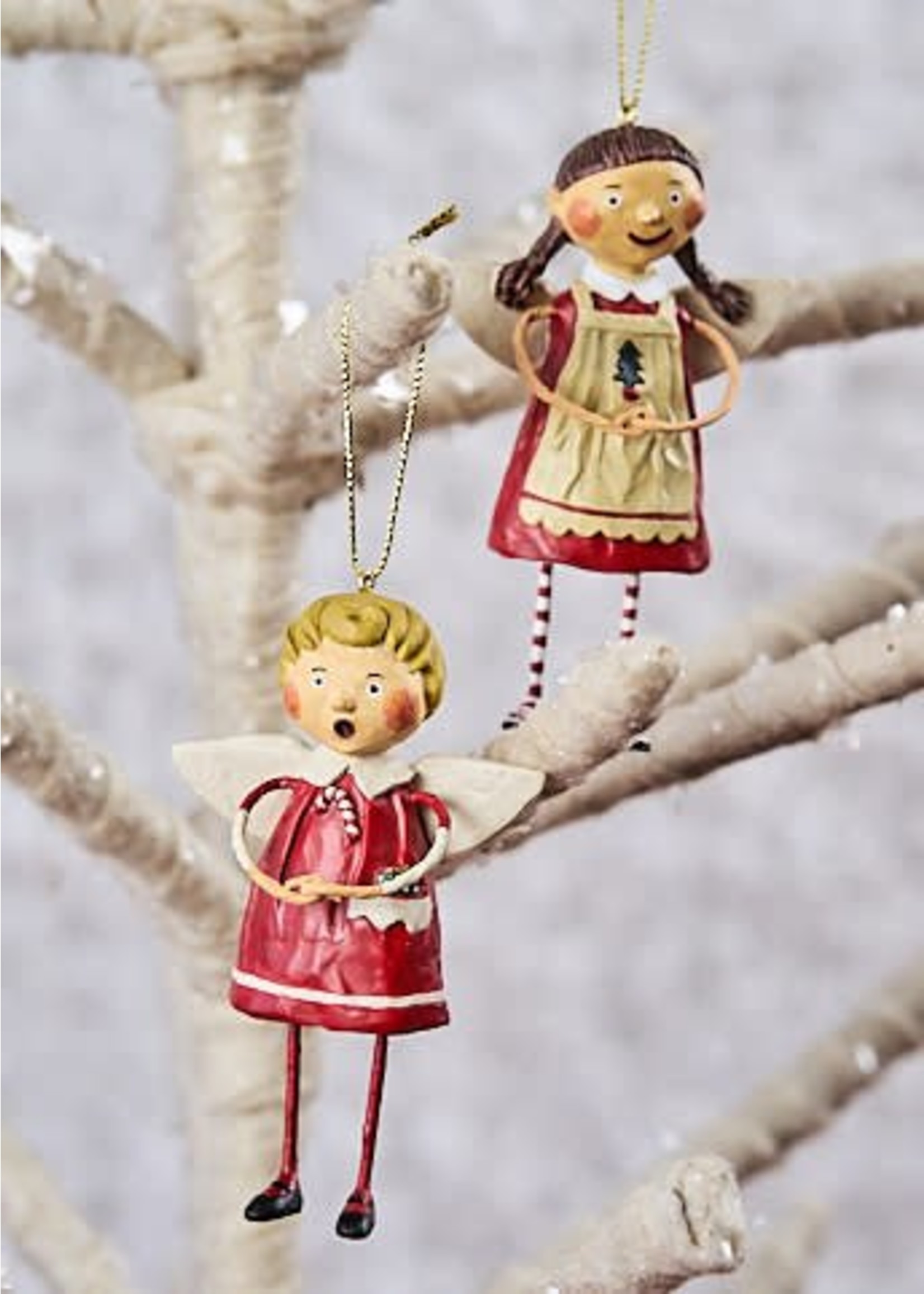 Lori Mitchell Tree Trimming Ornaments, Set of 2