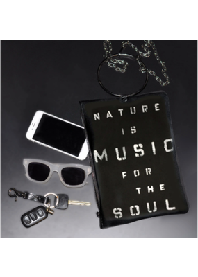 KBD Studio Nature is Music for the Soul Canvas Ring Purse