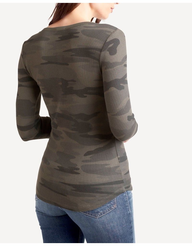 Forever Camo Henley Olive Branch