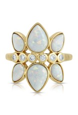 Elizabeth Stone Deco Drop Gemstone Ring