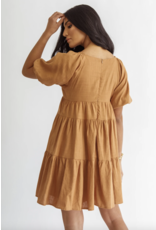 Girl and the Sun Marlow Mini Dress - Brown