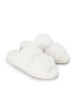 Lemon All Day Faux Fur Slide