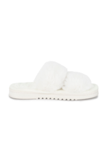 Lemon All Day Faux Fur Slide