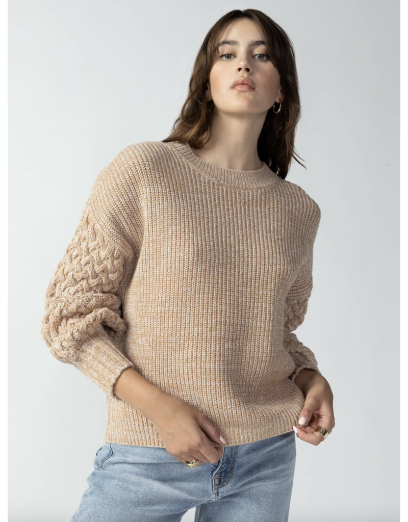 Sanctuary Cable Sleeve Sweater
