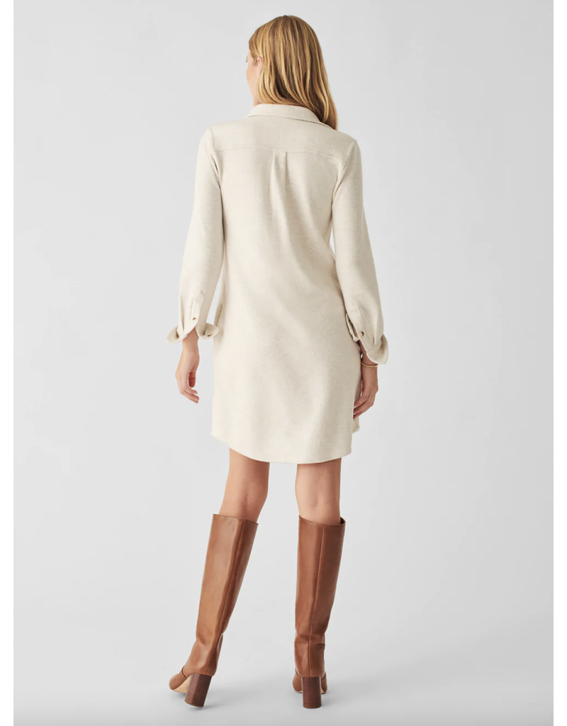 Faherty Legend Sweater Dress - Off White