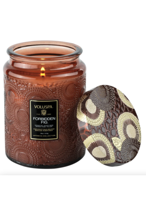 Voluspa Forbidden Fig 18oz Large Jar Candle